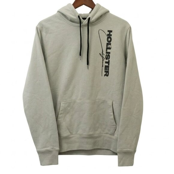 Hollister Other - Hollister California Mens Large Sage Green Pullover Hoodie Vertical Script Logo